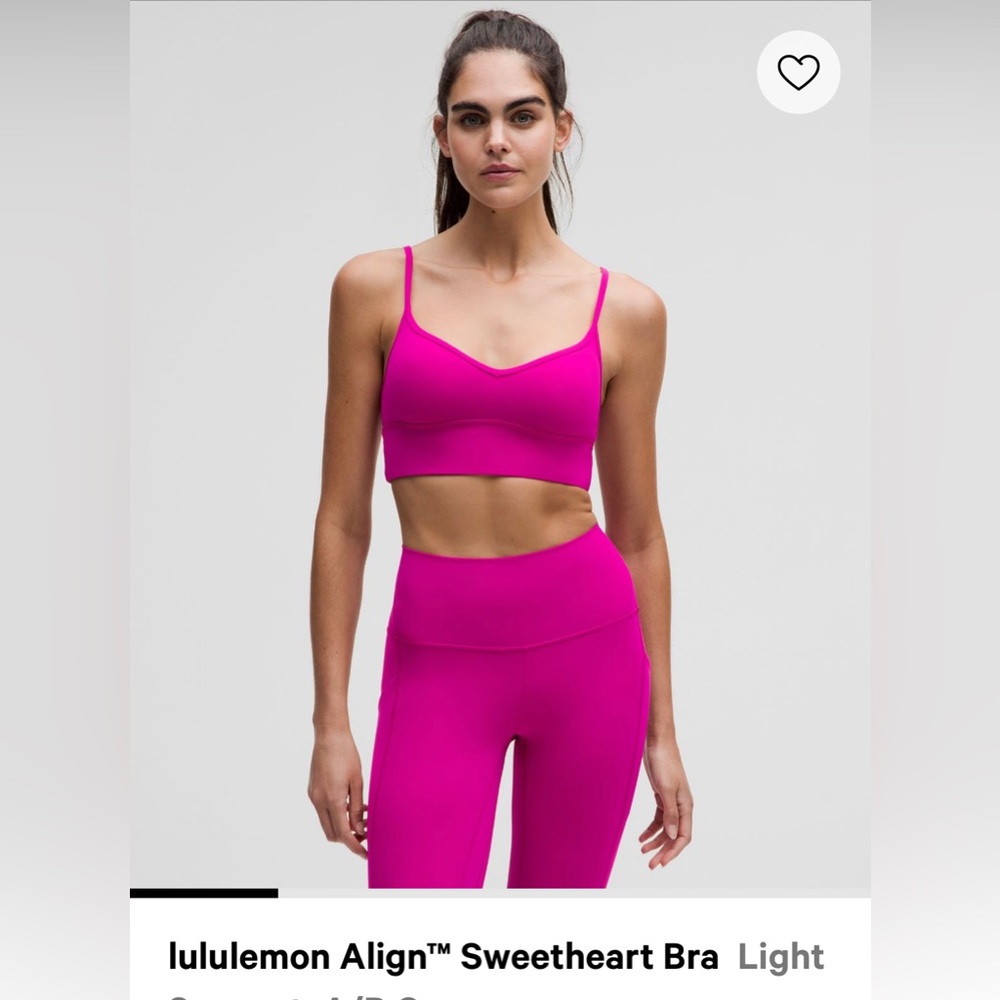 Lululemon align sweetheart bra